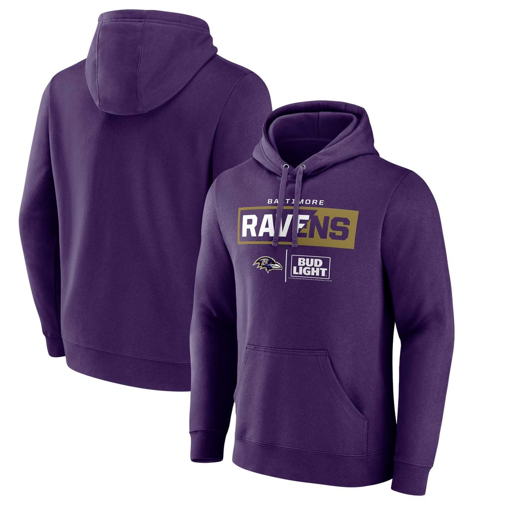 Baltimore Ravens NFL x Bud Light Pullover Hoodie - Purple