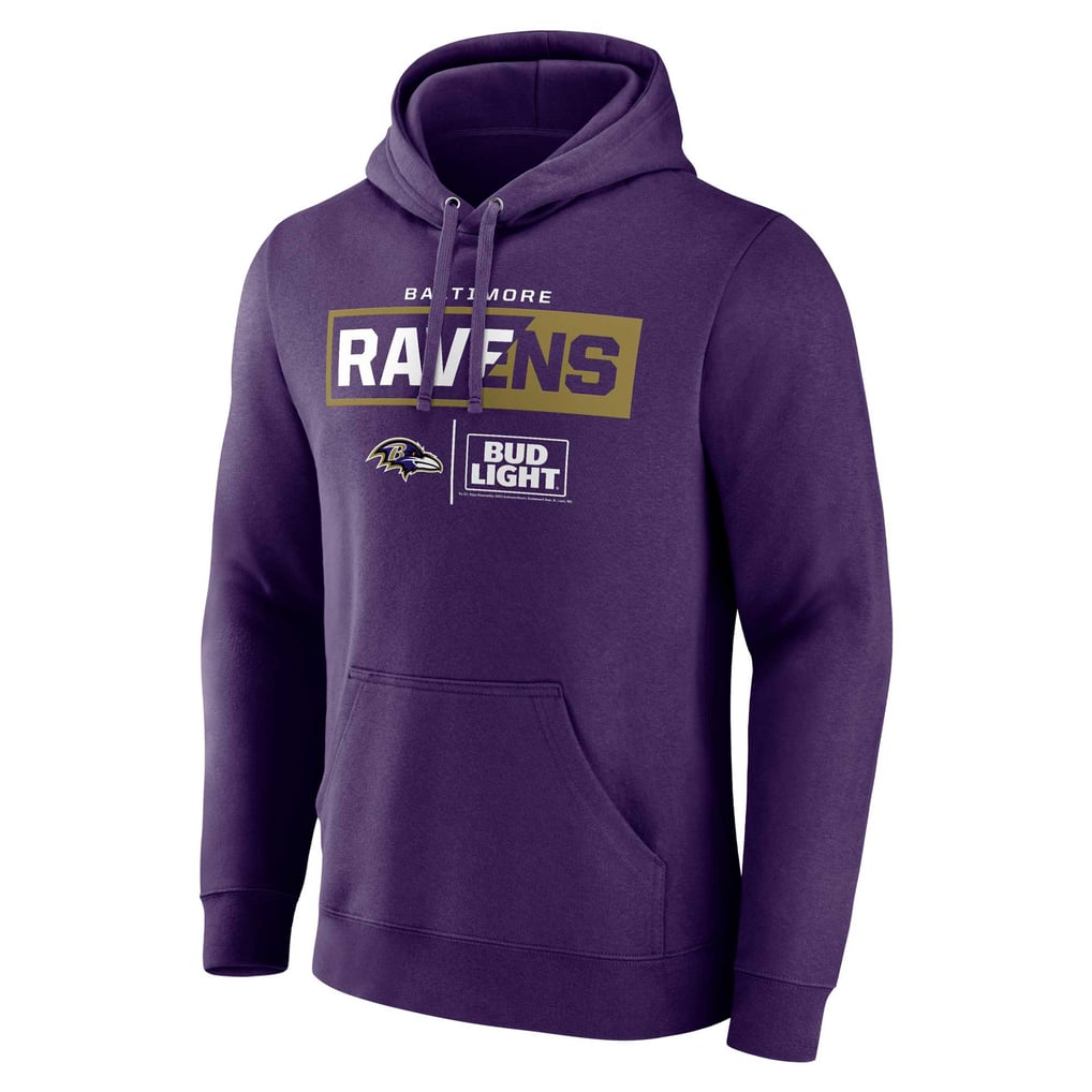 Baltimore Ravens NFL x Bud Light Pullover Hoodie - Purple