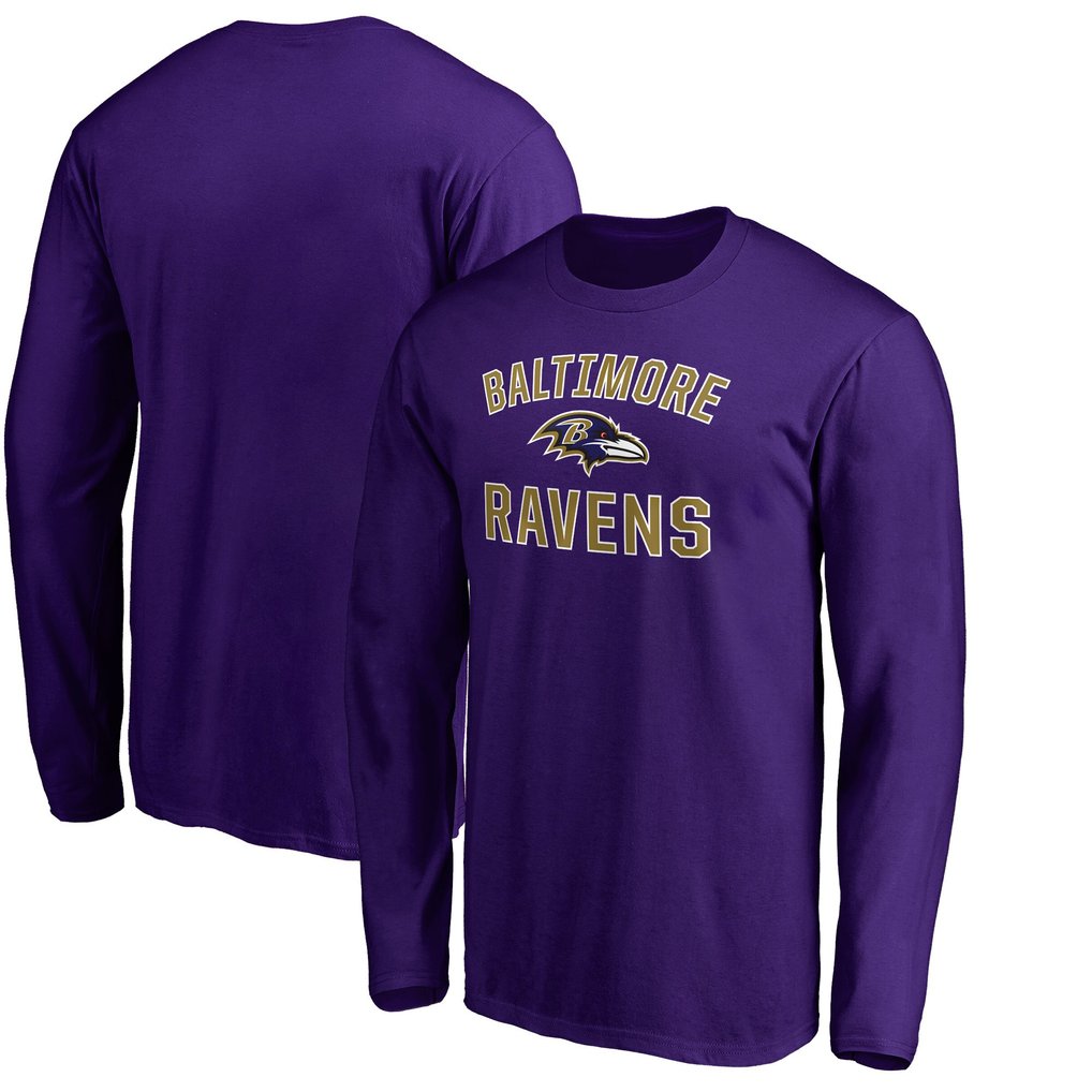 Baltimore Ravens Victory Arch Long Sleeve T-Shirt - Purple