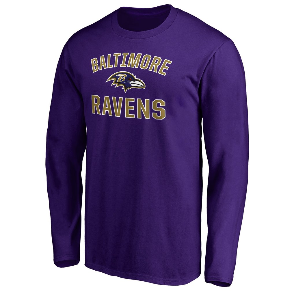 Baltimore Ravens Victory Arch Long Sleeve T-Shirt - Purple