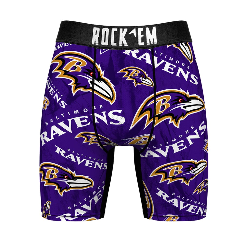 Baltimore Ravens Rock Em Socks Logo Boxer Briefs