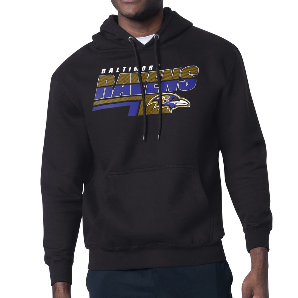 Baltimore Ravens Starter Logo Push Graphic Hoodie - Black