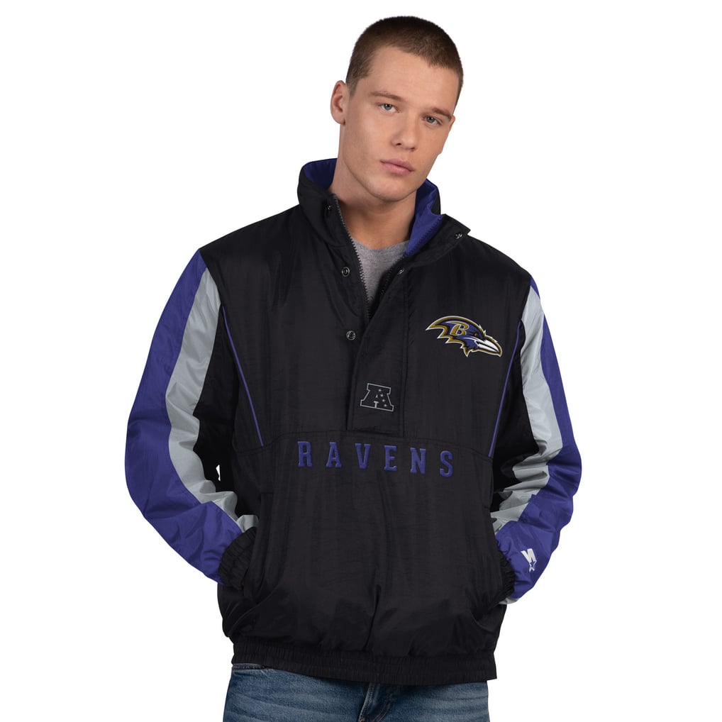  Baltimore Ravens Starter Thursday Night Gridiron Half-Zip Jacket - Black