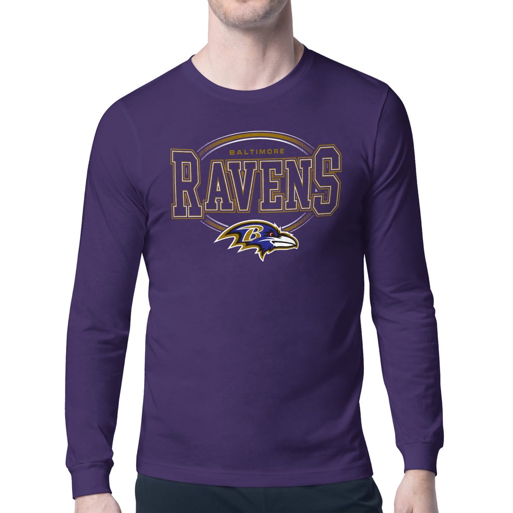 Baltimore Ravens Starter Team Track Graphic Long Sleeve T-Shirt - Purple