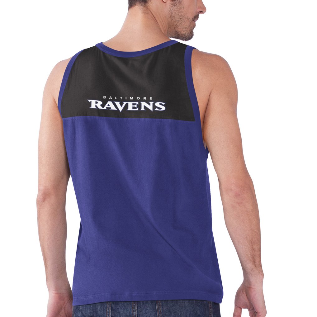 Baltimore Ravens Starter Logo Touchdown Fashion Tank Top - Purple/Black