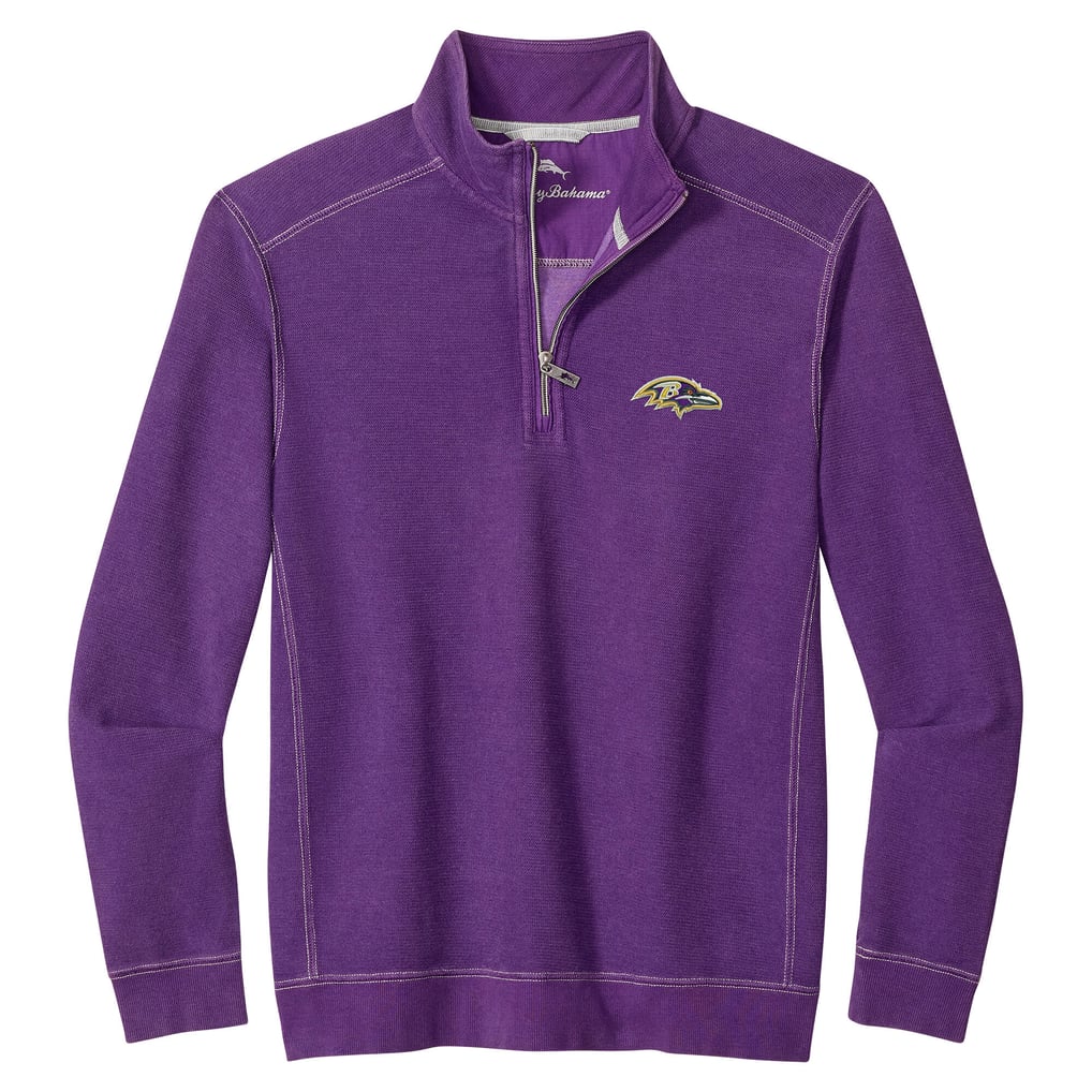  Baltimore Ravens Tommy Bahama Sport Tobago Half-Zip Pullover - Purple