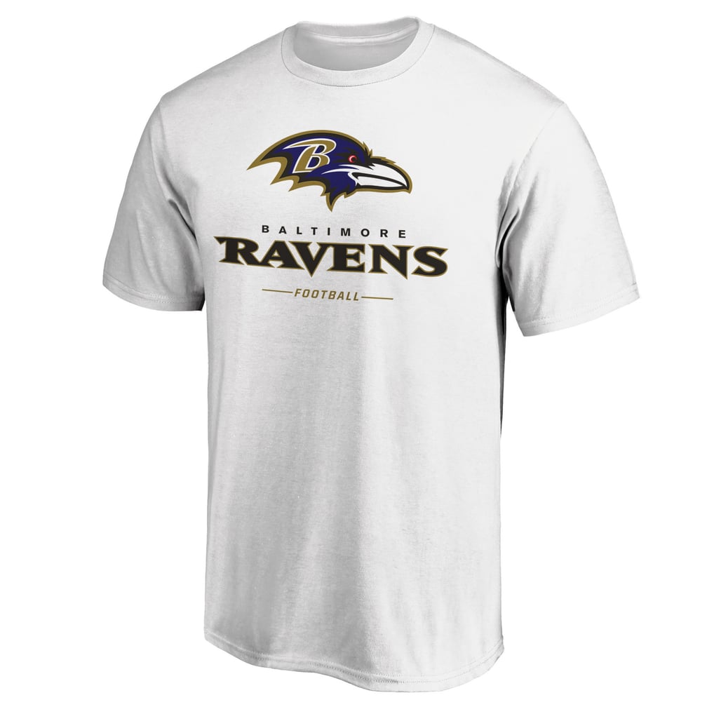Baltimore Ravens Logo Team Lockup T-Shirt - White