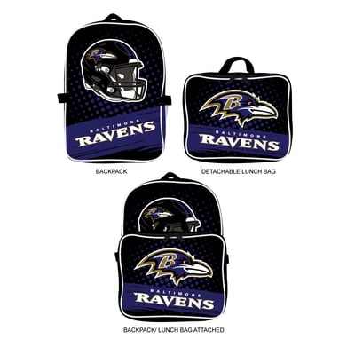 Baltimore Ravens MOJO Backpack & Lunch Box 2-Piece Set