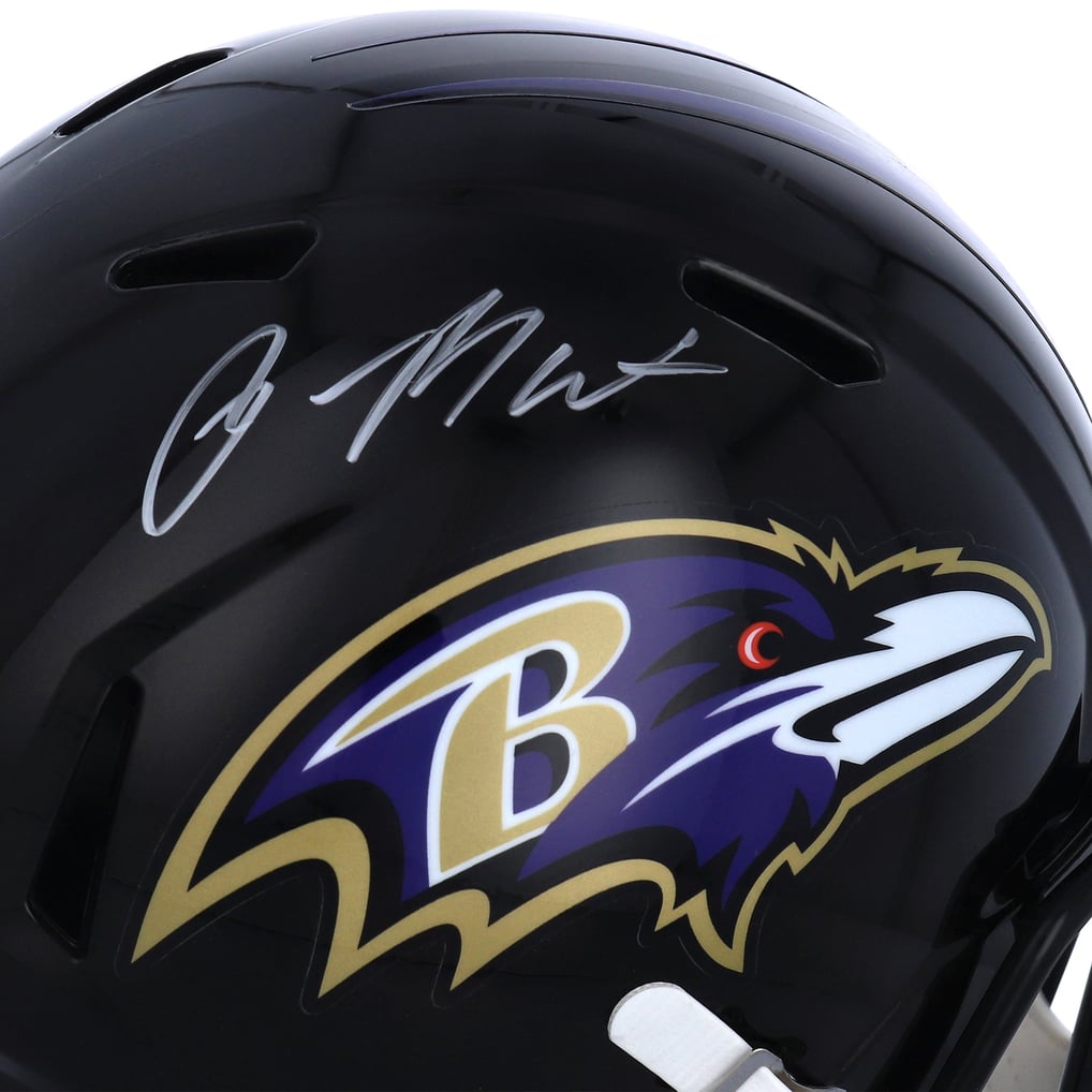Rashod Bateman Baltimore Ravens Fanatics Authentic Autographed Riddell Speed Replica Helmet