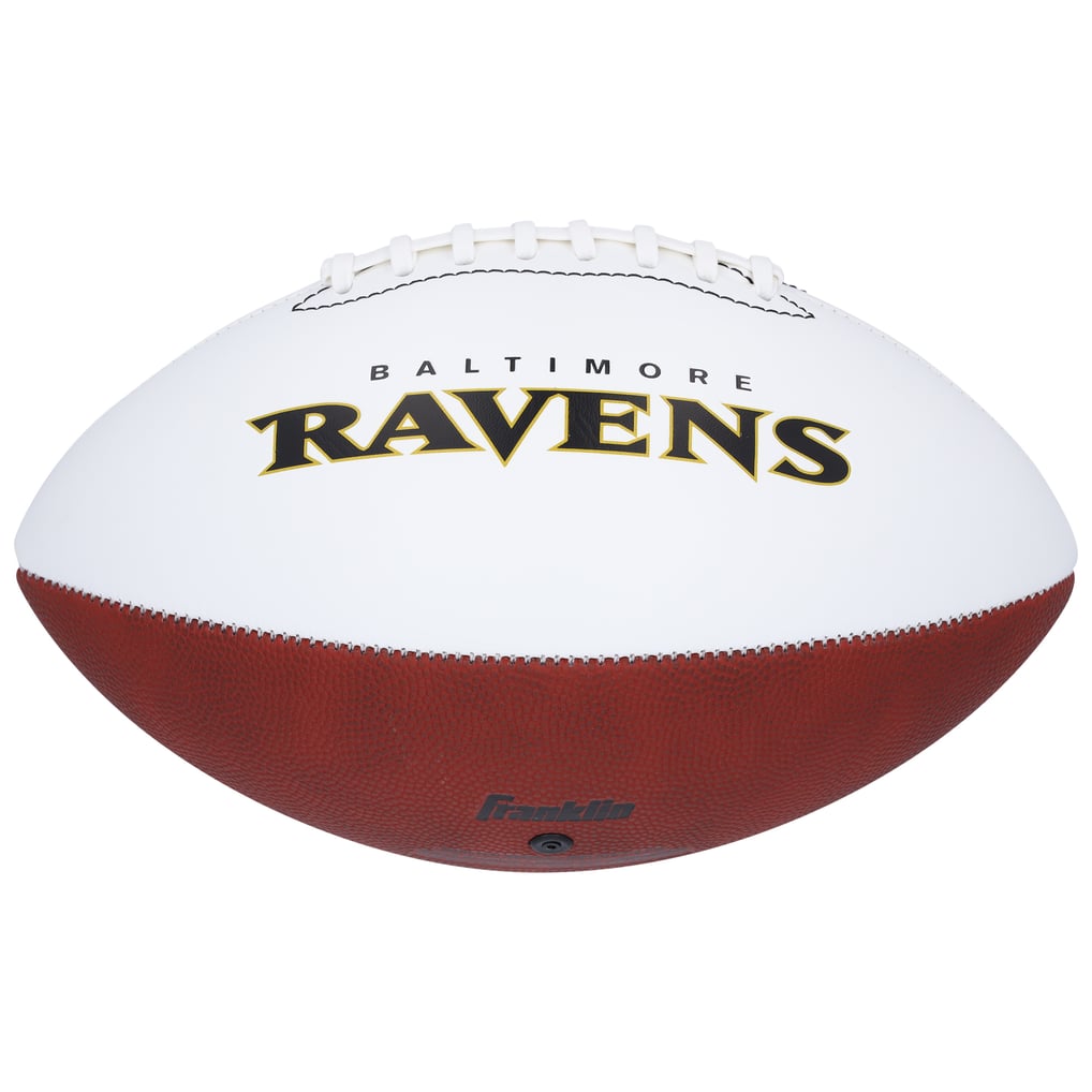 Terrell Suggs Baltimore Ravens Autographed Fanatics Authentic Franklin White Panel Football 