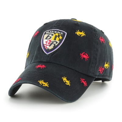 Baltimore Ravens '47 Confetti Clean Up Adjustable Hat - Black