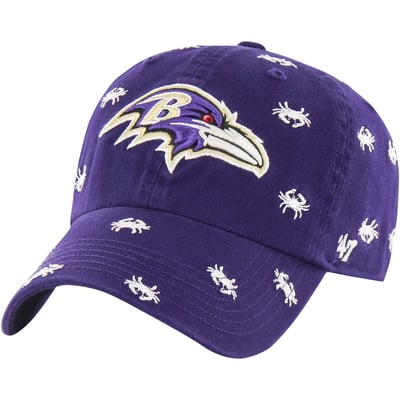 Baltimore Ravens '47 Confetti Clean Up Adjustable Hat - Purple