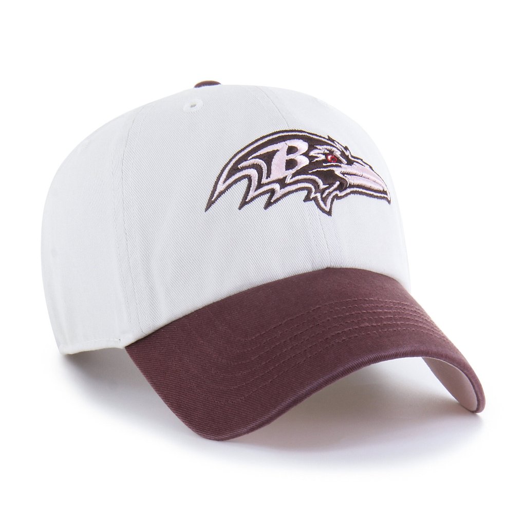 Baltimore Ravens '47 Unisex Love Letter Clean Up Adjustable Hat - Stone/Burgundy
