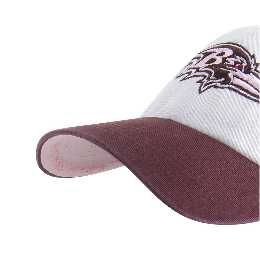 Baltimore Ravens '47 Unisex Love Letter Clean Up Adjustable Hat - Stone/Burgundy