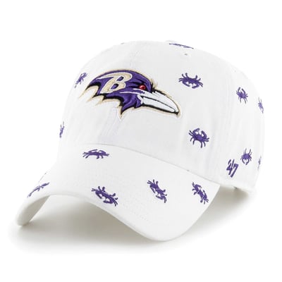 Baltimore Ravens '47 Confetti Clean Up Adjustable Hat - White