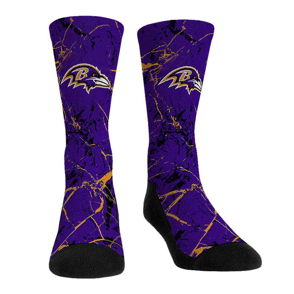 Baltimore Ravens Rock Em Socks 3-Pack Crew Socks Set