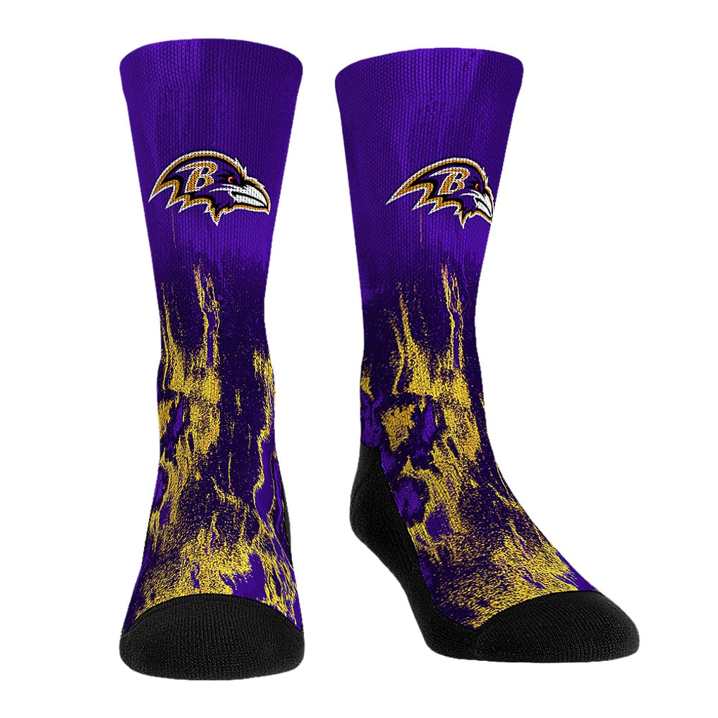 Baltimore Ravens Rock Em Socks 3-Pack Crew Socks Set