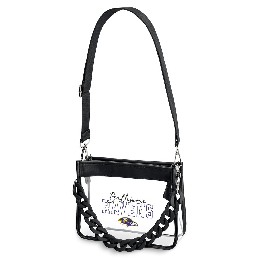  Baltimore Ravens WEAR by Erin Andrews Plastic Chain Mini Crossbody Bag