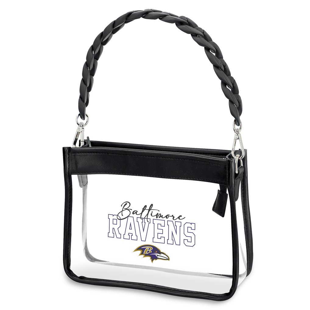  Baltimore Ravens WEAR by Erin Andrews Plastic Chain Mini Crossbody Bag