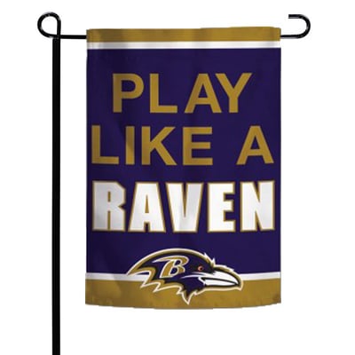 Baltimore Ravens WinCraft 12" x 18" Slogan Two-Sided Garden Flag