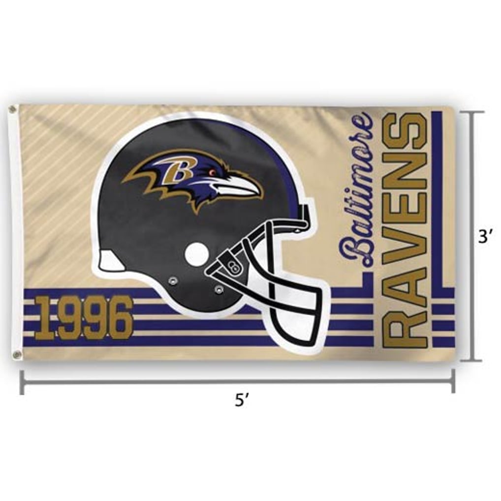 Baltimore Ravens WinCraft 3' x 5' Deluxe Single-Sided Flag
