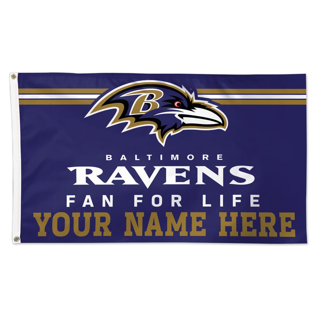 Baltimore Ravens WinCraft 3' x 5' One-Sided Deluxe Personalized Flag