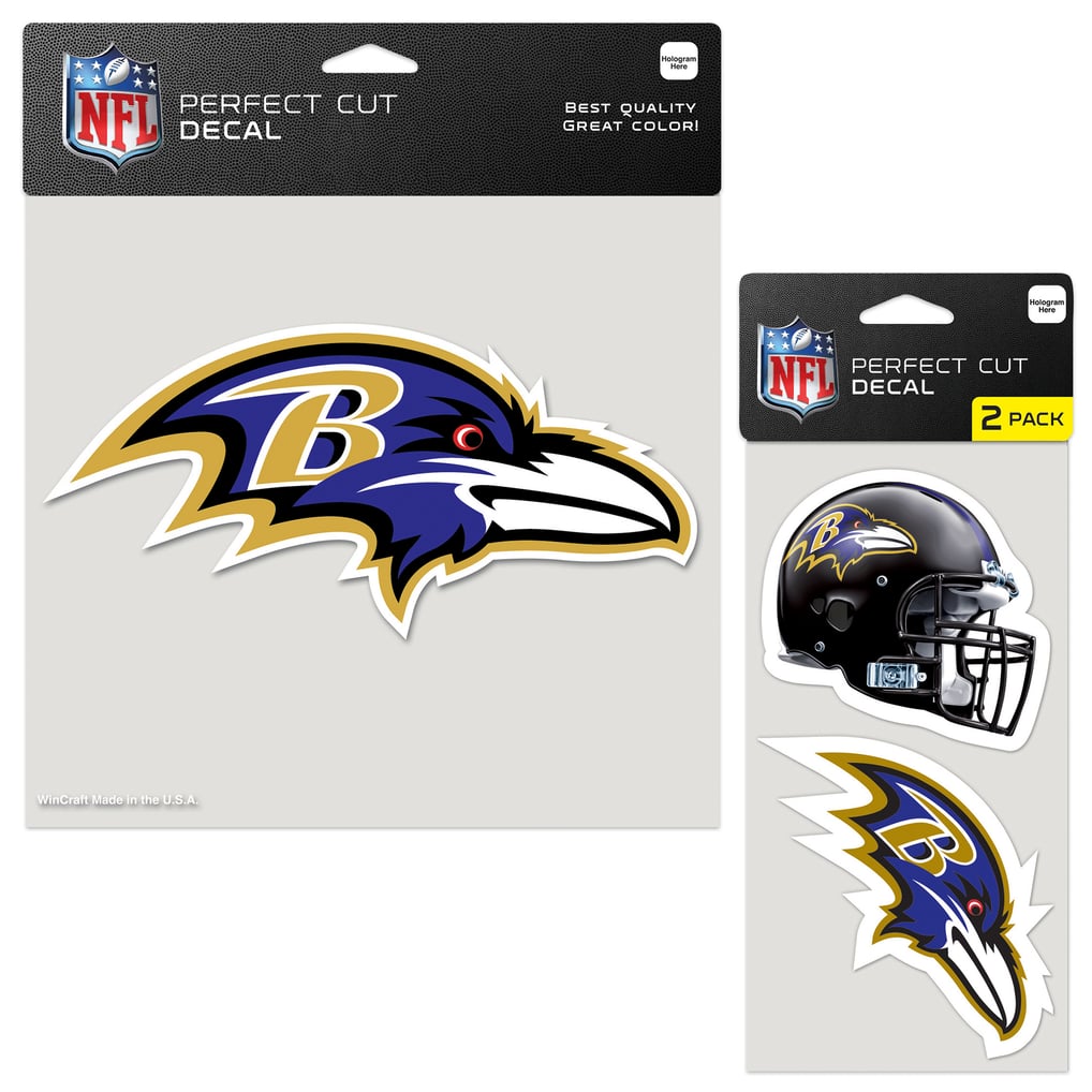 Baltimore Ravens WinCraft Three-Pack Perfect Cut Decals