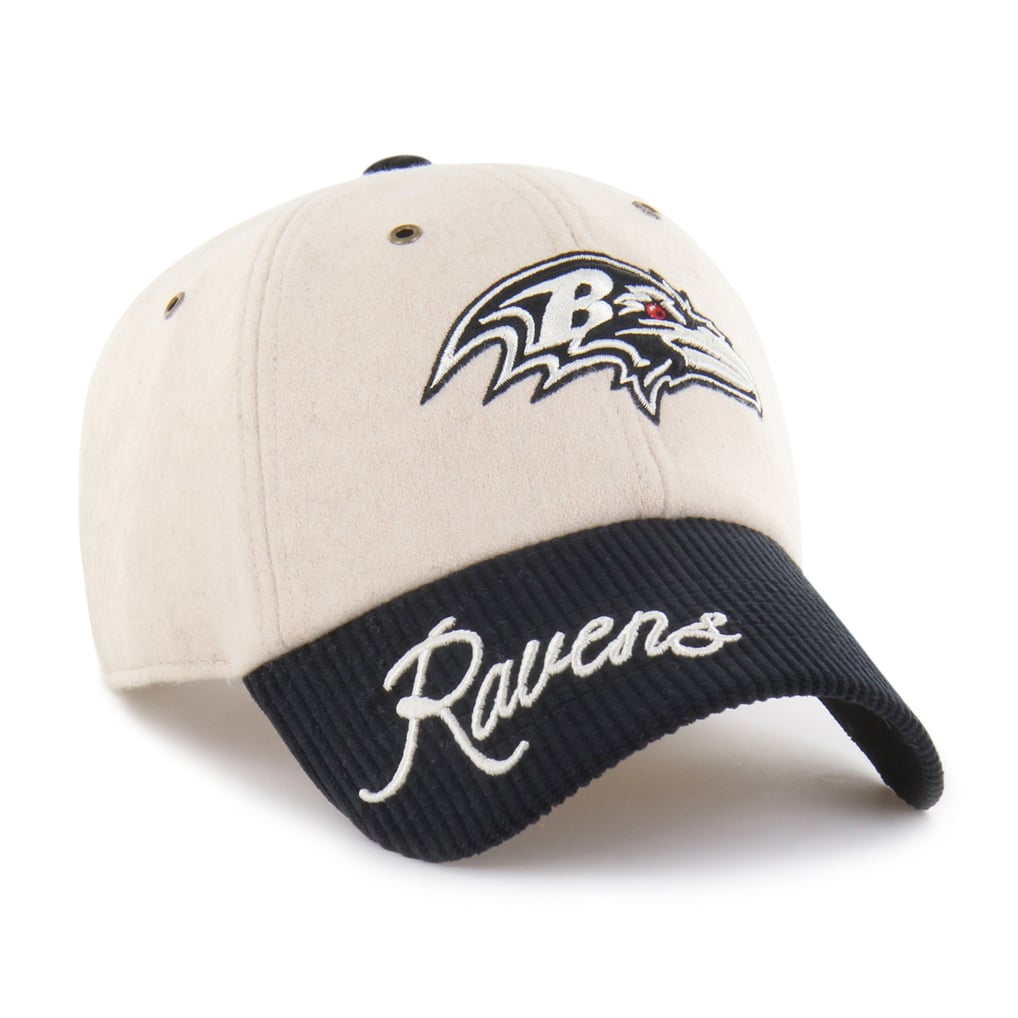 Baltimore Ravens '47 Women's Rope Script Clean Up Adjustable Hat - Natural/Black