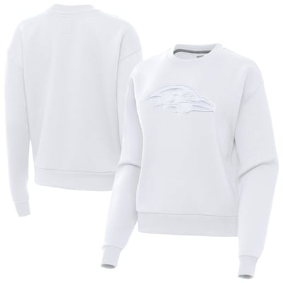 Baltimore Ravens Antigua Women's Victory Pullover Sweatshirt - White