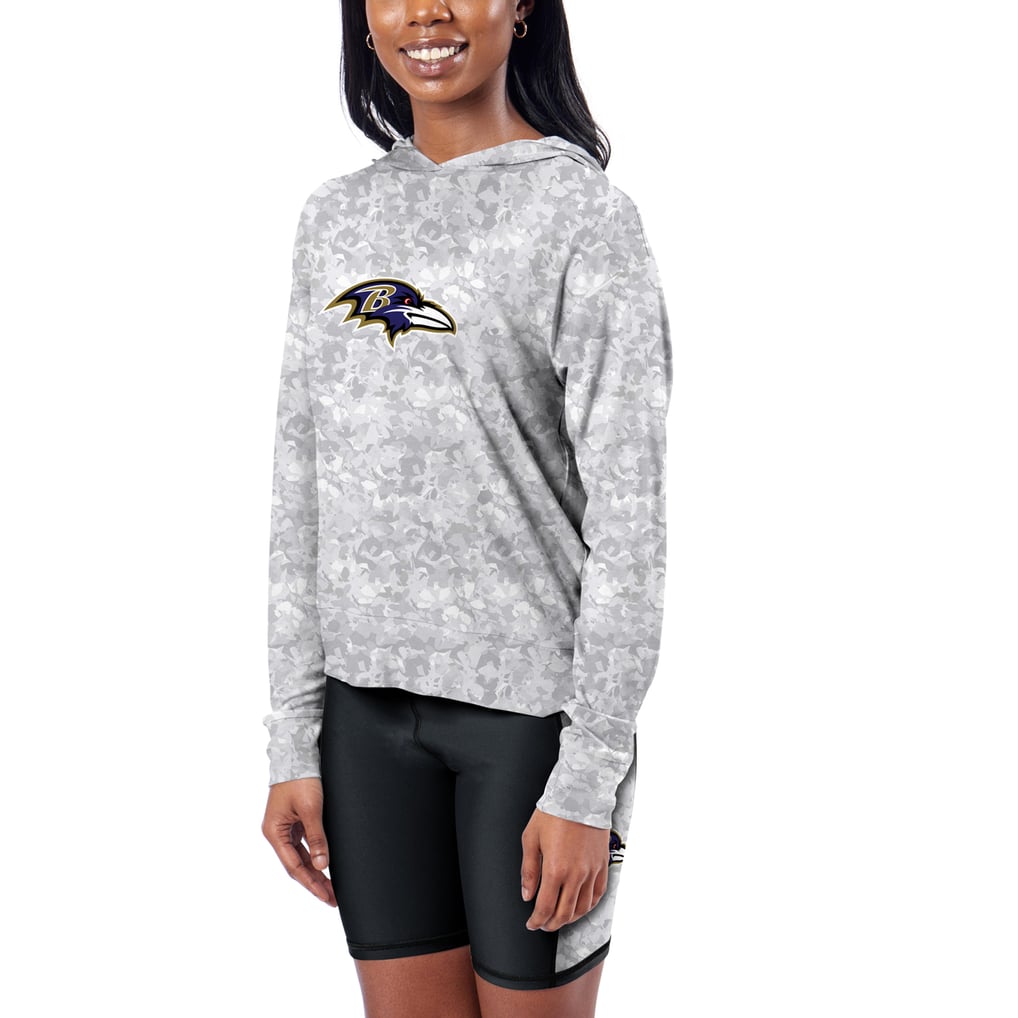 Baltimore Ravens Certo Women's Session Pullover Hoodie - Gray