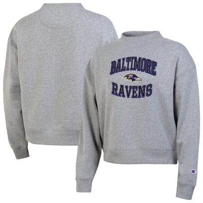 Baltimore Ravens Champion Women's Triumph Tri-Blend Sweatshirt - Gray