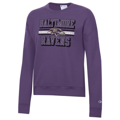  Baltimore Ravens Champion Women's Powerblend Fleece Sweatshirt - Purple