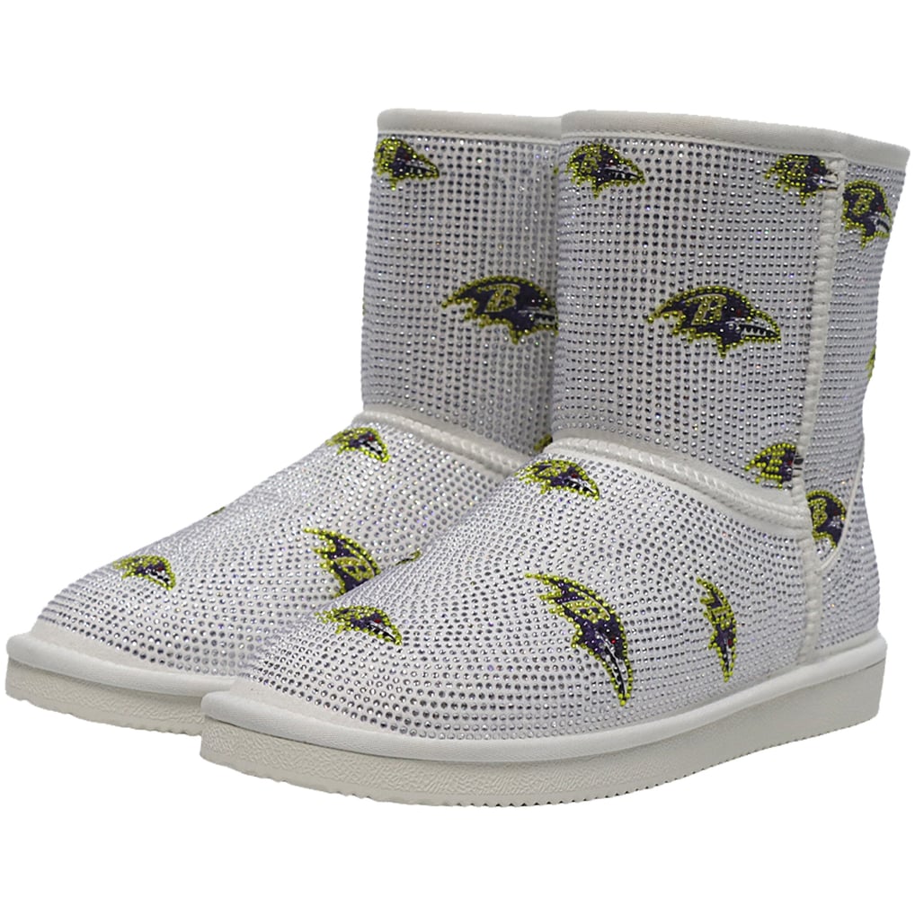  Baltimore Ravens Cuce Women's Logo Pull on Ankle Boots