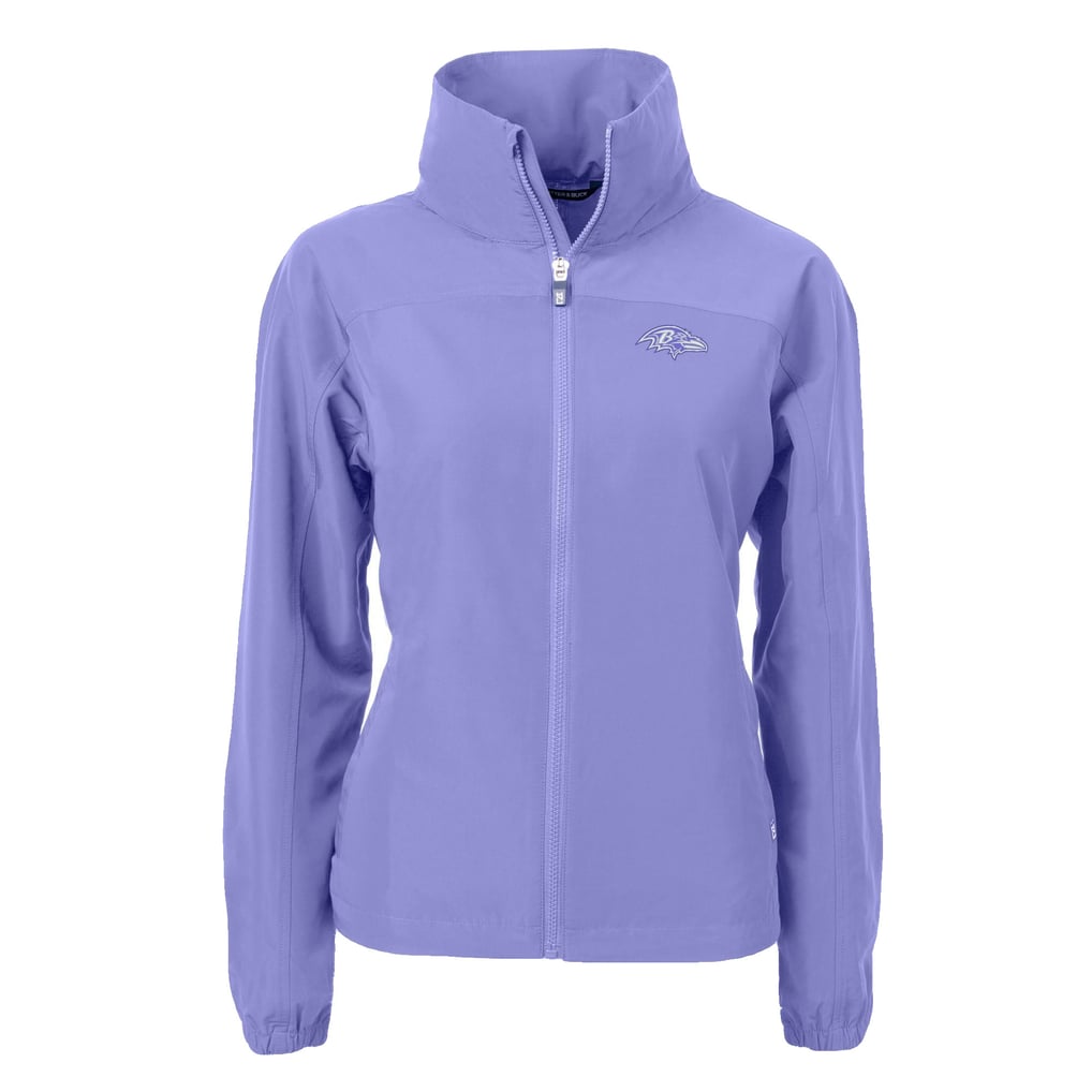  Baltimore Ravens Cutter & Buck Women's Charter Eco Recycled Full-Zip Jacket - Lavender