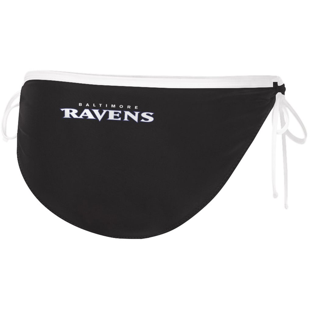 Baltimore Ravens G-III 4Her by Carl Banks Women's Perfect Match Bikini Bottom - Black