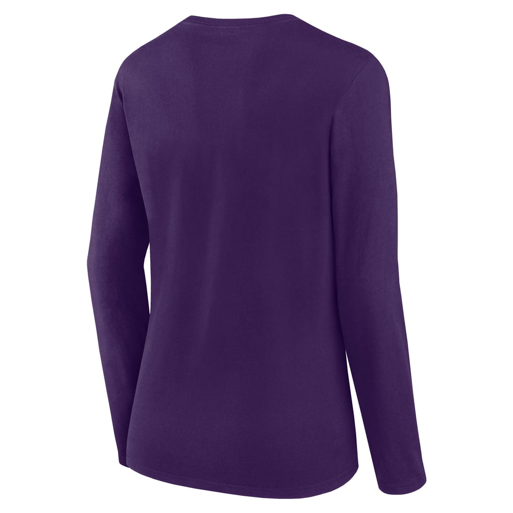 Baltimore Ravens Logo Athletic Women's Grip Long Sleeve T-Shirt - Purple