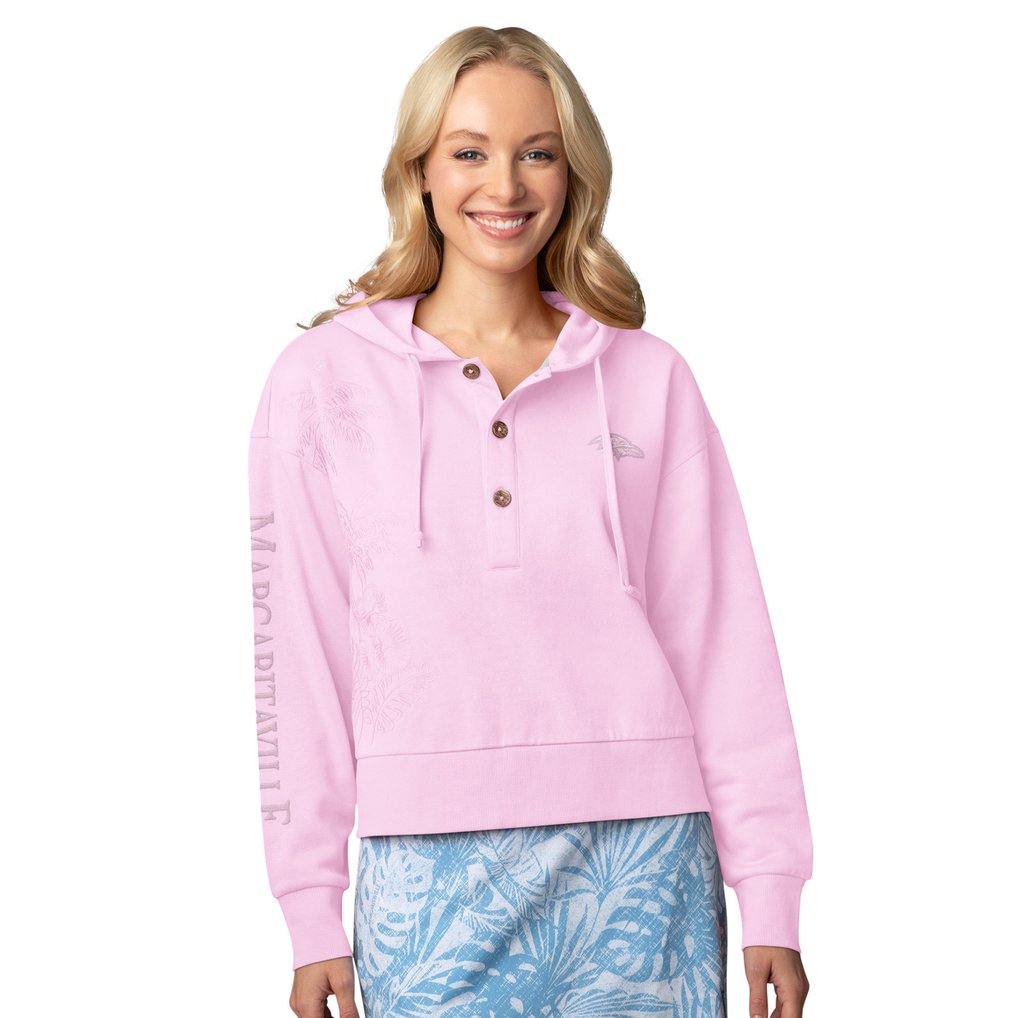 Baltimore Ravens Margaritaville Women's Island Dream Solid Pullover Hoodie - Pink