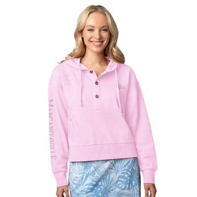 Baltimore Ravens Margaritaville Women's Island Dream Solid Pullover Hoodie - Pink