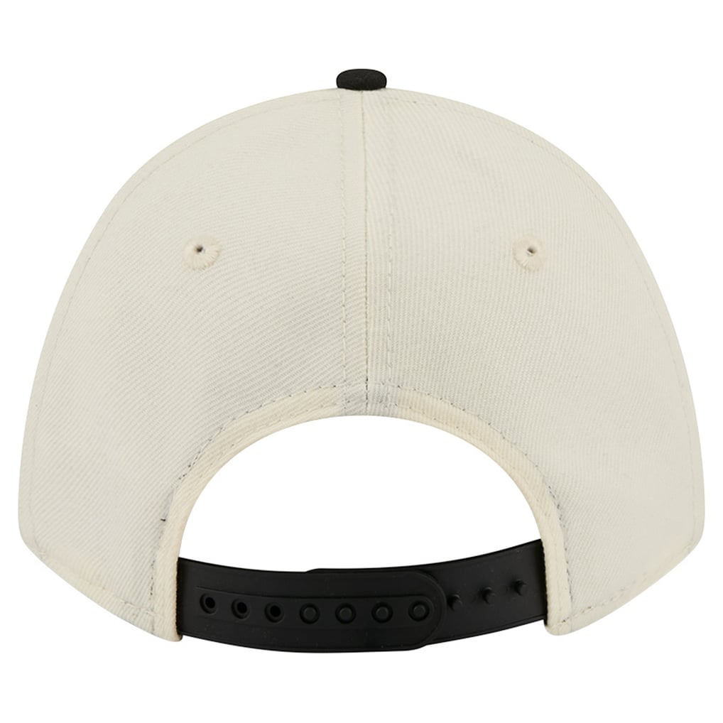 Baltimore Ravens New Era Women's Tonal A-Frame 9FORTY Adjustable Hat - Cream/Black