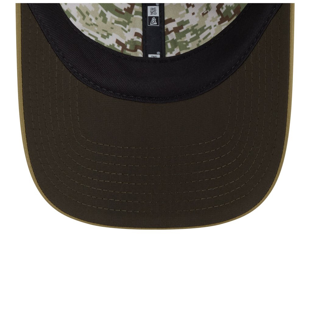  Baltimore Ravens New Era Women's 2025 Salute to Service Pony Tail Adjustable Hat - Green