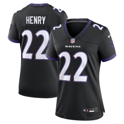 Derrick Henry Baltimore Ravens Nike Women's Alternate Game Jersey - Black