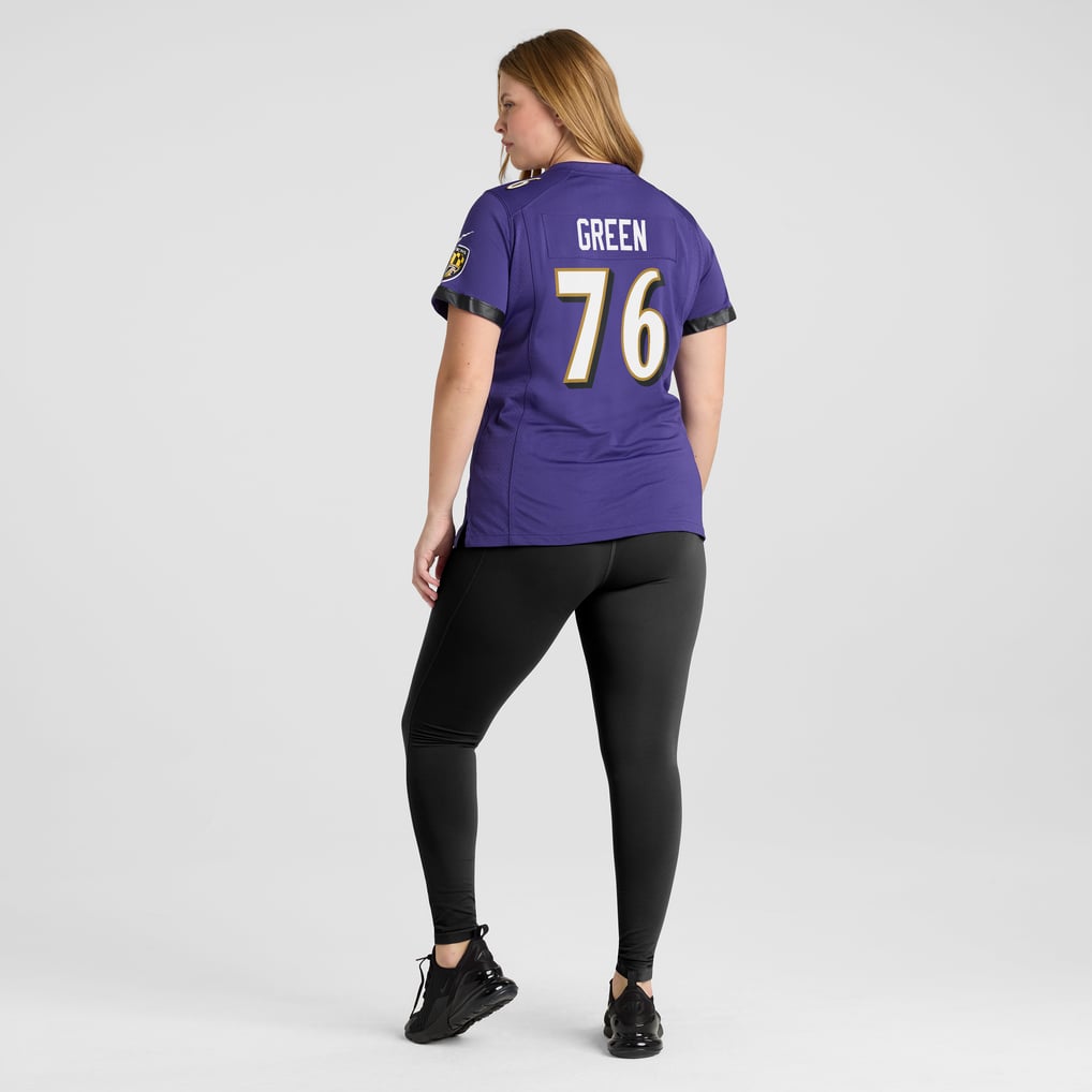 Kenyon Green Baltimore Ravens Nike Women's Team Game Jersey -  Purple