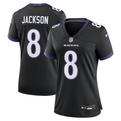 Lamar Jackson Baltimore Ravens Nike Women's Alternate Game Jersey - Black