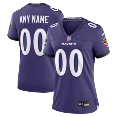  Baltimore Ravens Nike Women's Custom Game Jersey - Purple