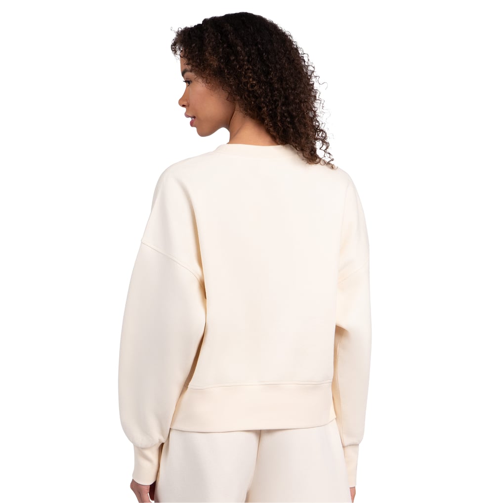 Baltimore Ravens Starter Women's Travel Pastels Boxy Fleece Sweatshirt - Cream
