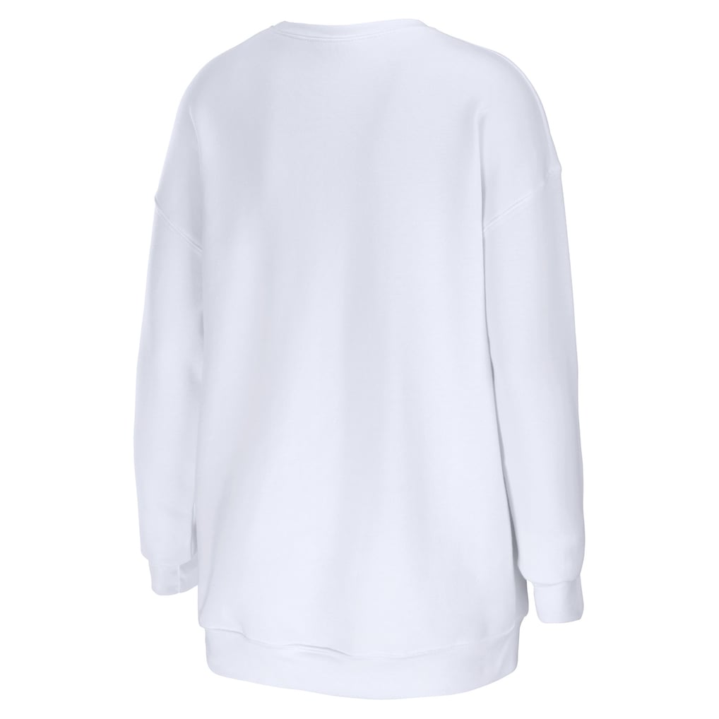 Baltimore Ravens WEAR by Erin Andrews Women's Oversized Pullover Sweatshirt - White