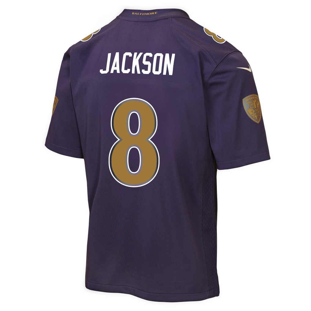 Lamar Jackson Baltimore Ravens Nike Youth Alternate 2 Game Jersey - Purple