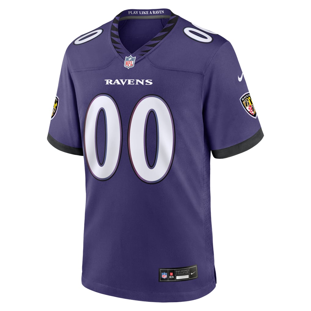  Baltimore Ravens Nike Youth Custom Game Jersey - Purple