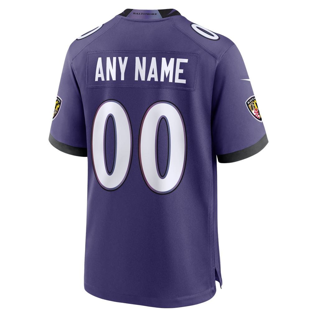  Baltimore Ravens Nike Youth Custom Game Jersey - Purple