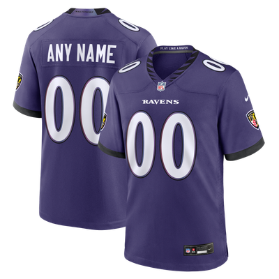  Baltimore Ravens Nike Youth Custom Game Jersey - Purple